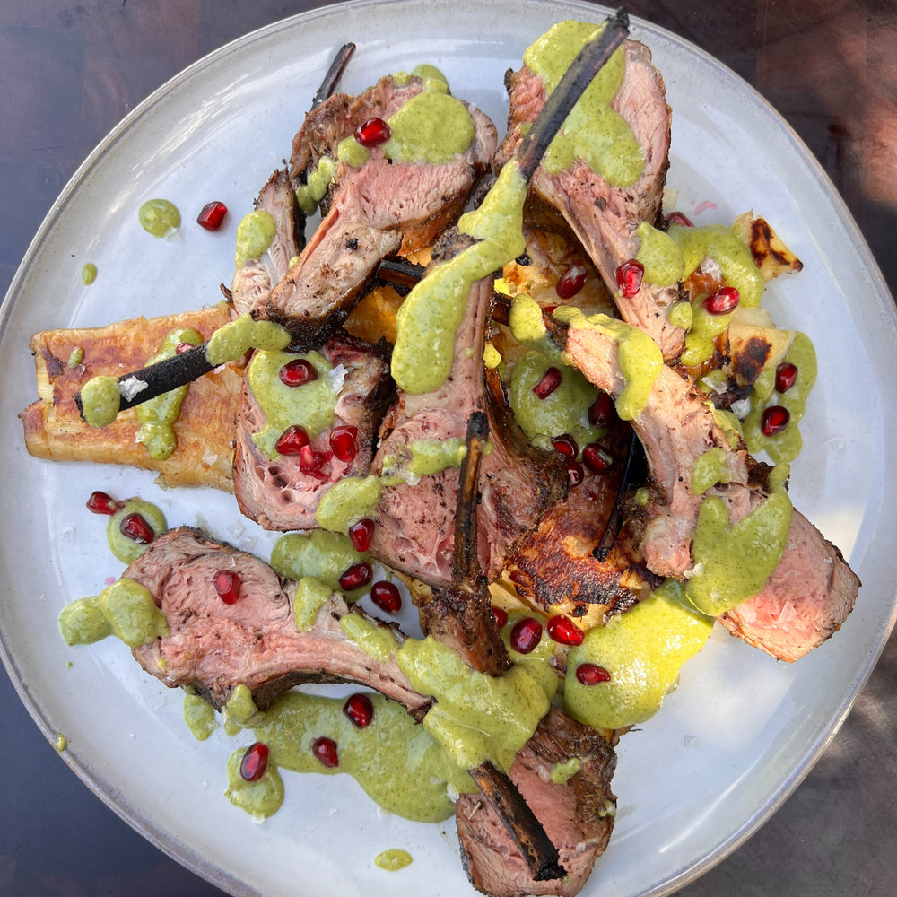 smoked bbq rack of lamb 