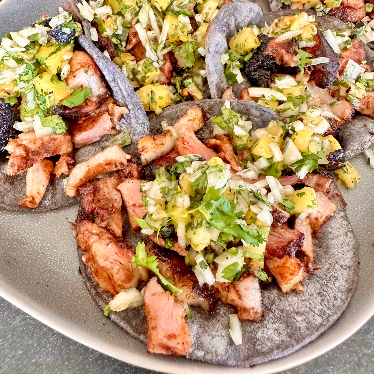 smoked tacos al pastor