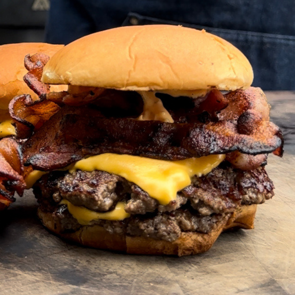 a double bacon cheeseburger