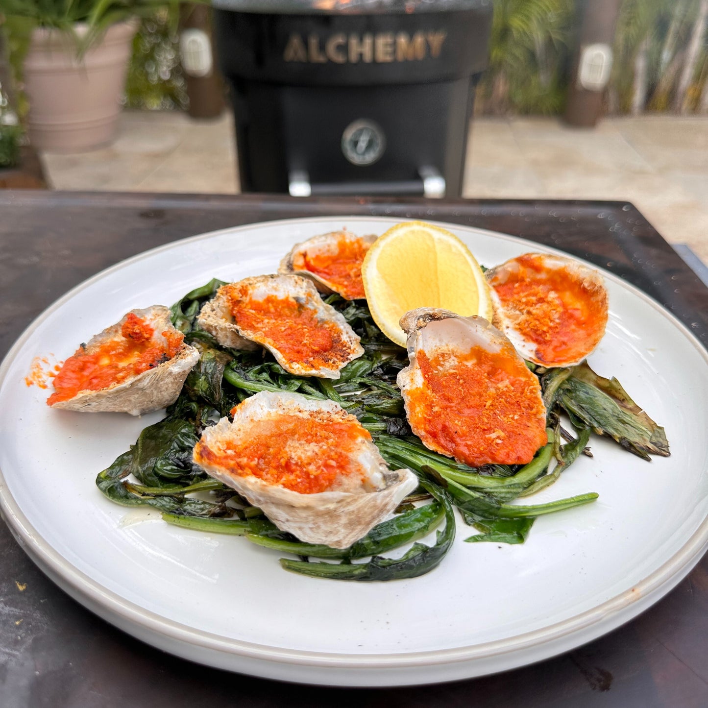 a platter of smoked oysters a la vodka