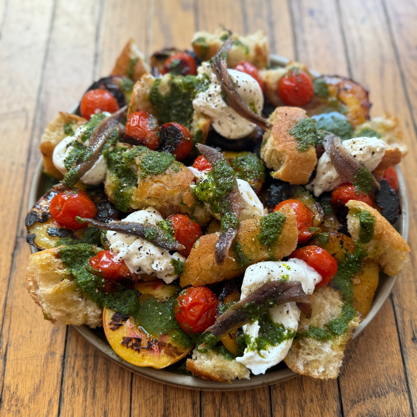 End of Summer Grilled Peach Salad