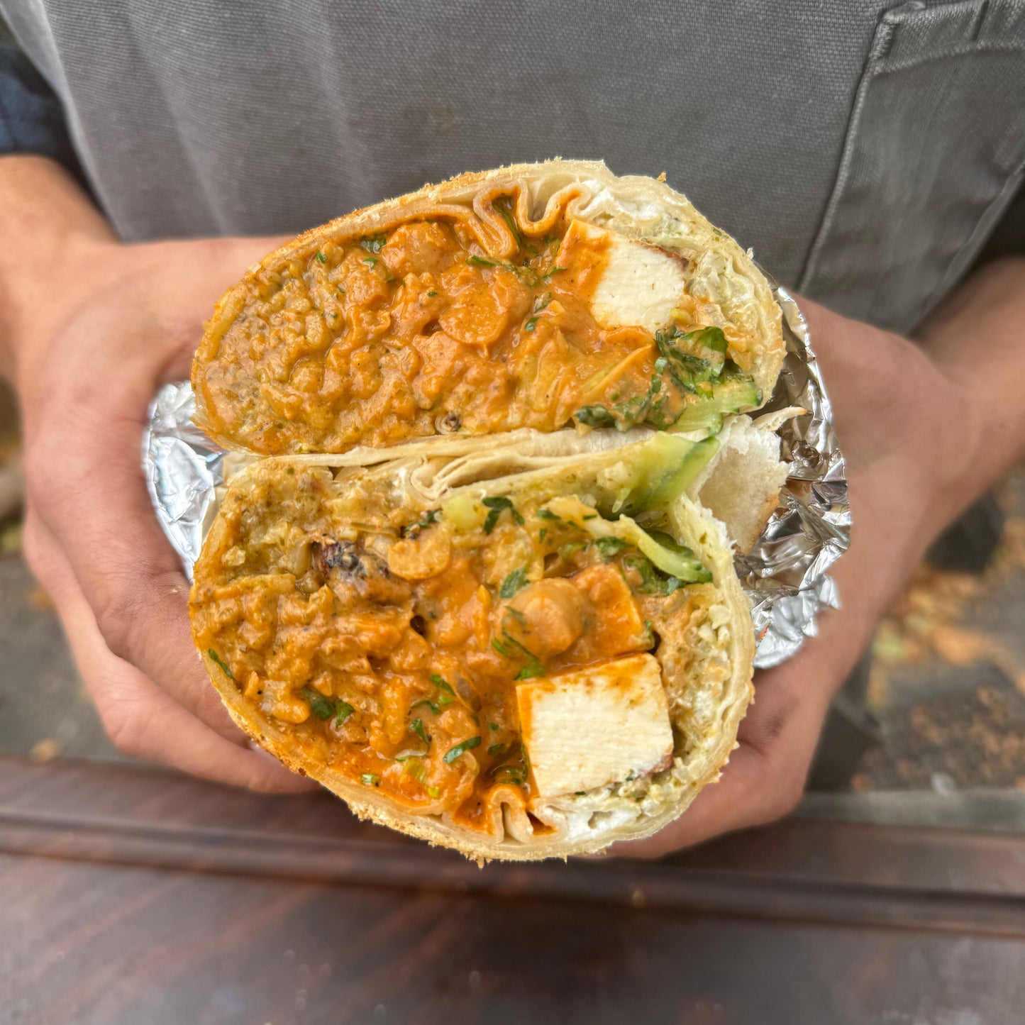 butter chicken burrito