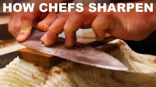 How to sharpen knives with a whetstone?